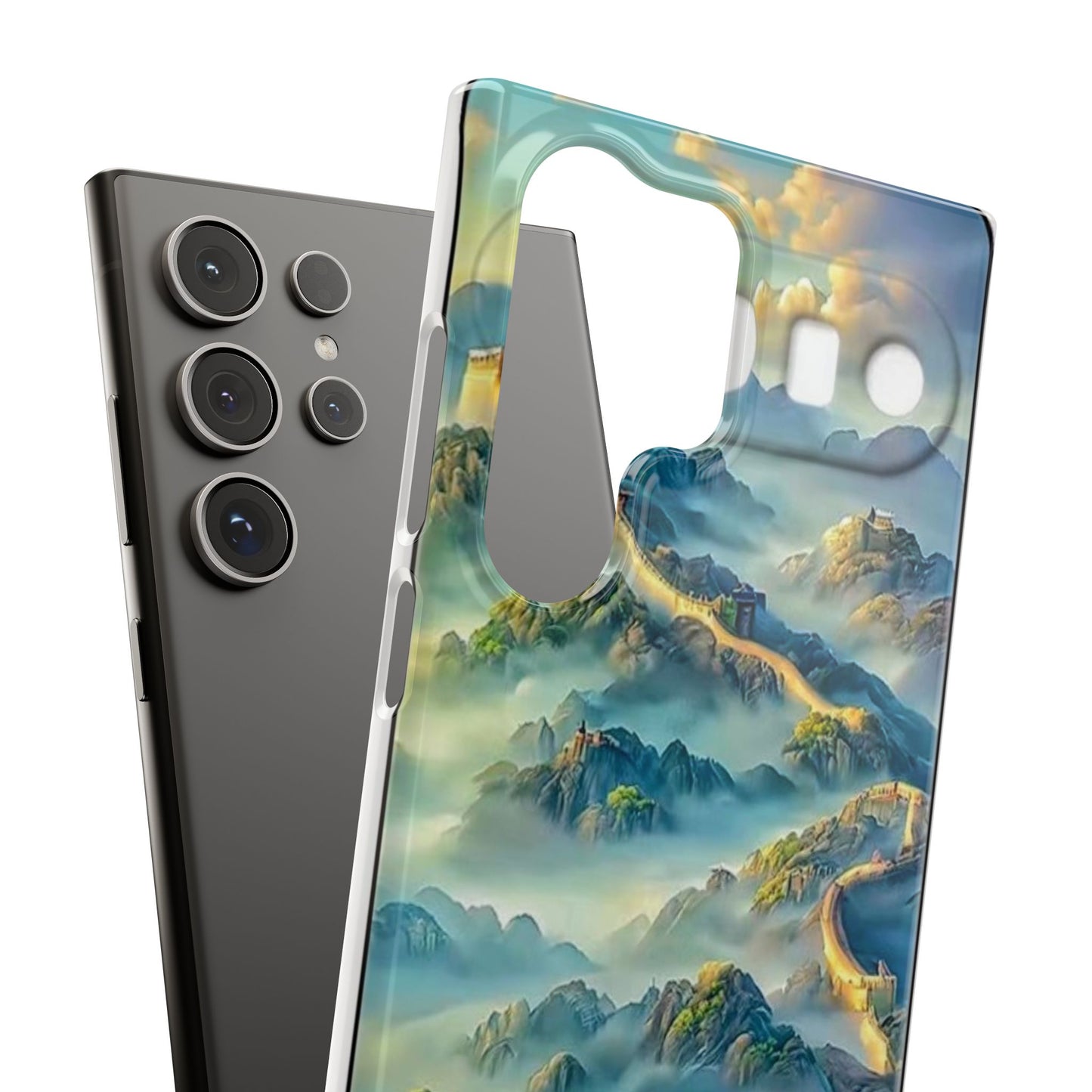 Great Wall Landscape Phone Case — Scenic Mountainous Sunrise Snap Case