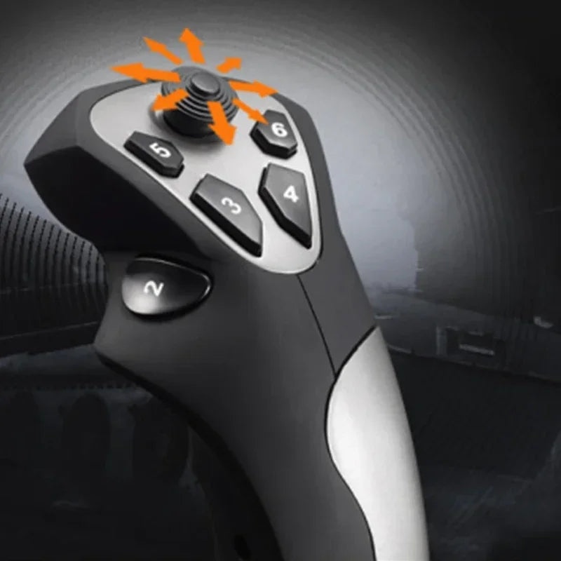 Game plane joystick suitable for computer simulation flight fighter flight joystick