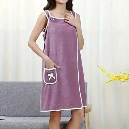 Womens Bath Towels Girls Wearable 135*80Cm Fast Drying Bathing Beach Spa Bathrobes Wash Clothing, Shower Bath And Gym Towel