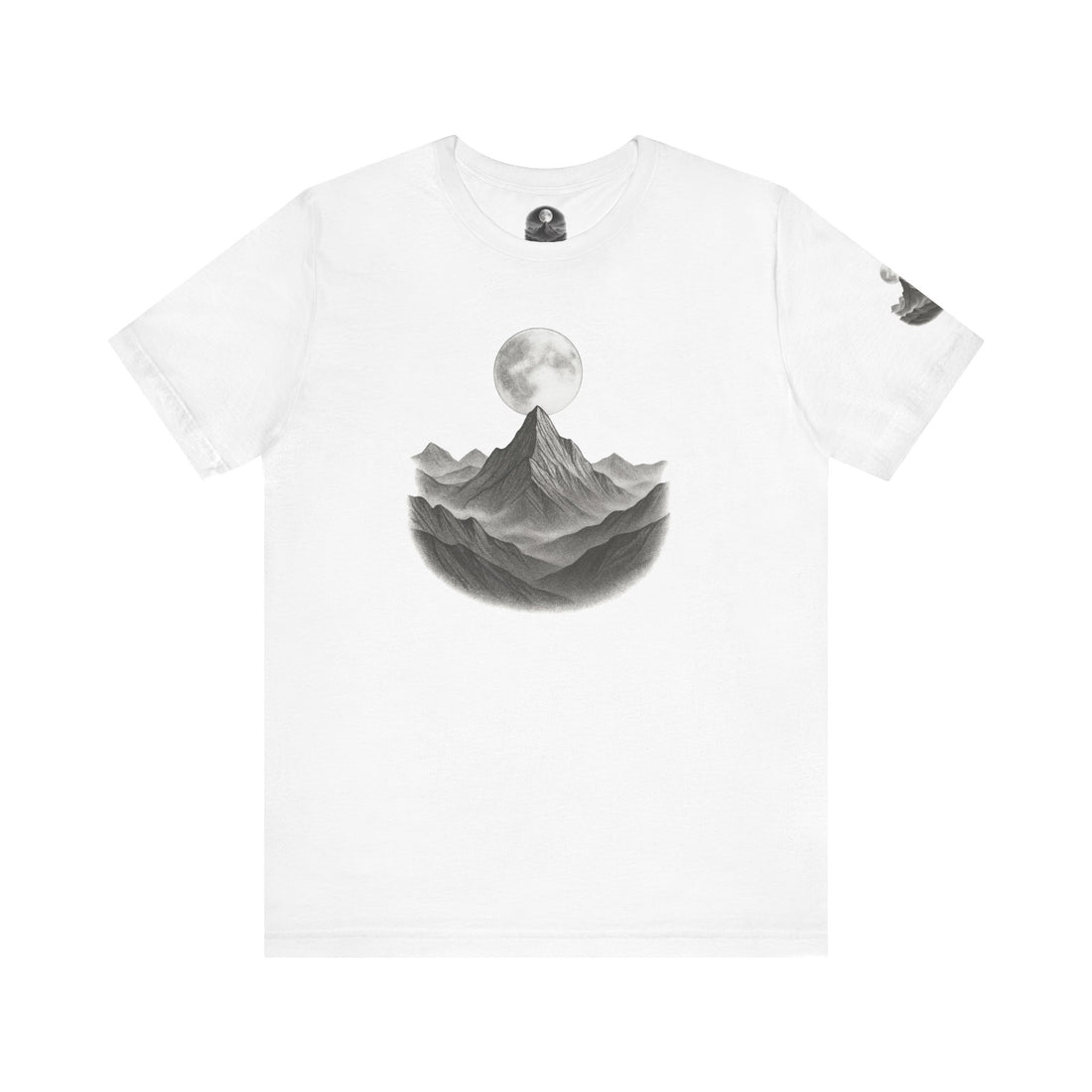Mountain Moon Unisex Tee | Nature Lover Gift | Graphic T-Shirt | Adventure Apparel | Outdoor Enthusiast Fashion | Casual Wear