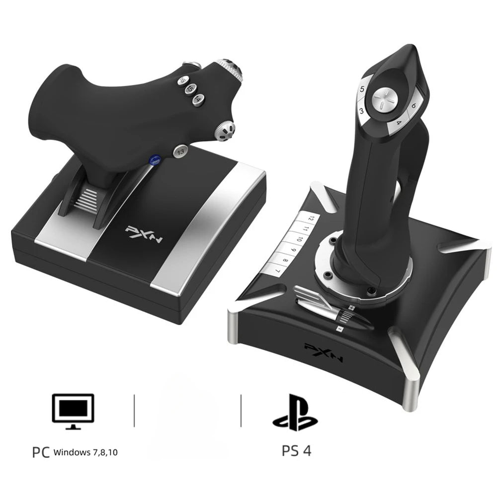 PXN-2119II PRO Flight Simulator 2021 Gamepad Vibration Controller Joystick Controller for PC PS4 Flight Joystick