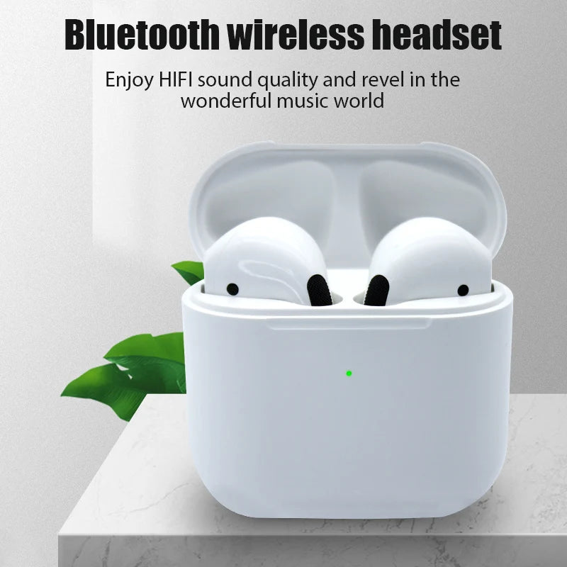 Pro 4 TWS Wireless Headphones Earphone Bluetooth-compatible 5.0 Waterproof Headset with Mic for Xiaomi iPhone Pro4 Earbuds