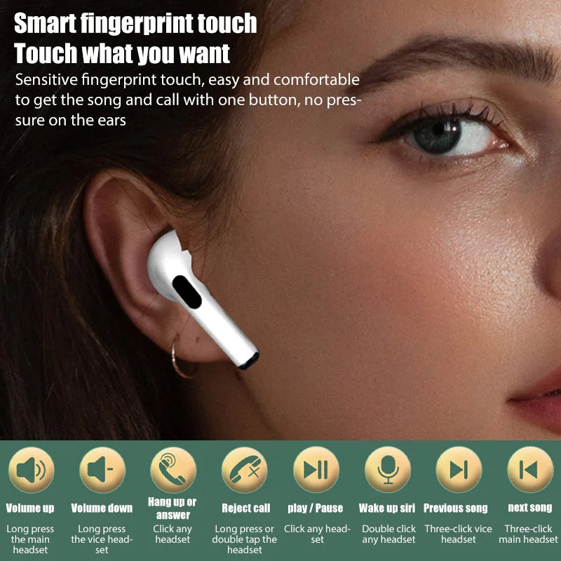 2025 i4 TWS Wireless Bluetooth Earphones Headphones Mini Earpone Headset For PC Android Apple iPhone Earbuds Accessories