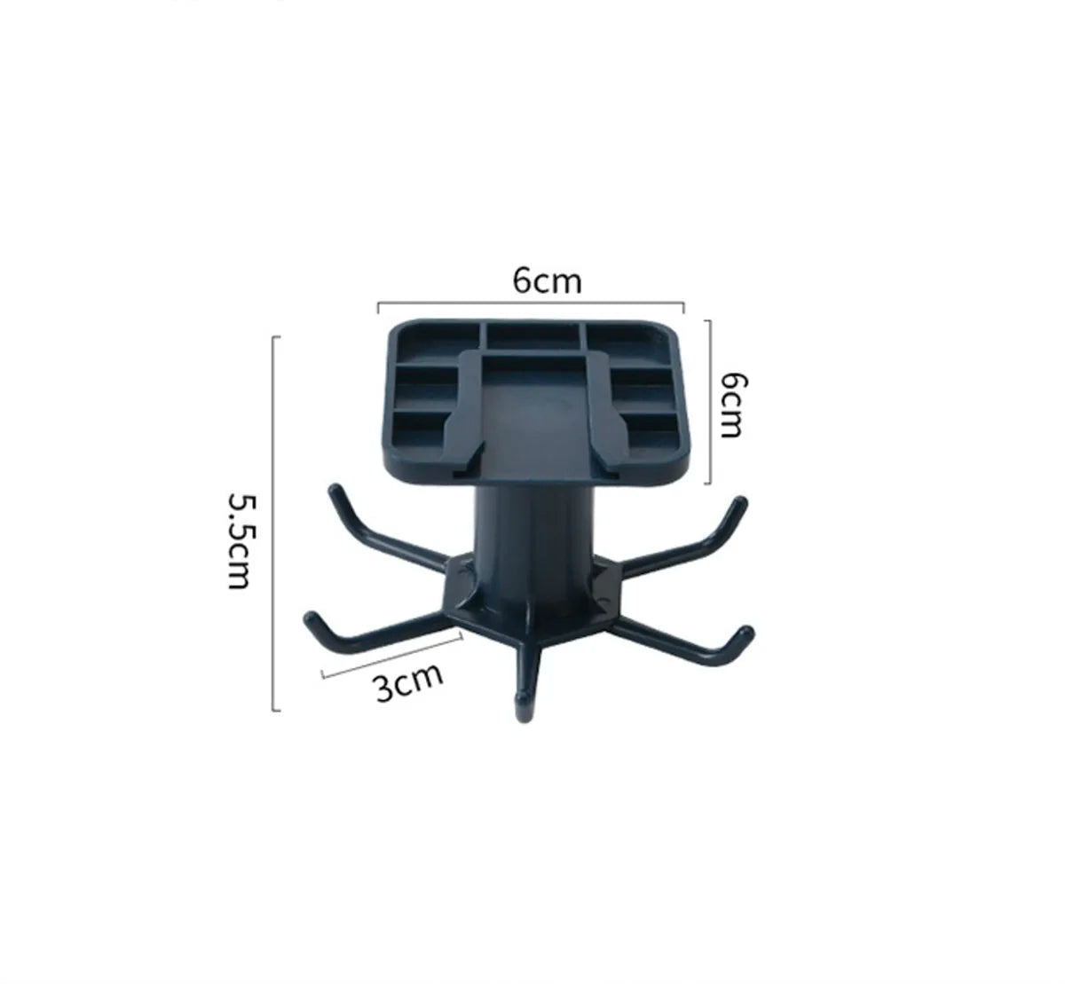 Kitchen Hooks Rotating Storage Rack Without Punching Wall-Mounted Kitchenware Supplies Gods Multifunctional Shelves