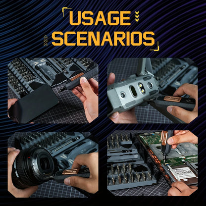 180 in 1 Precision Multifunctional Screwdriver Set, Magnetic Phillips Bits, Mobile iPhone &amp; PC &amp; Glasses Manual Repair Tool Kit