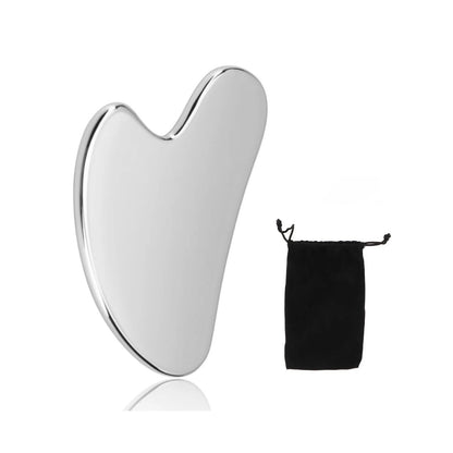 304 Stainless Steel Facial Roller Metal Gua Sha Facial Tools Set Face Body Treatment Lymphatic Drainage, Facial Tension, Durable