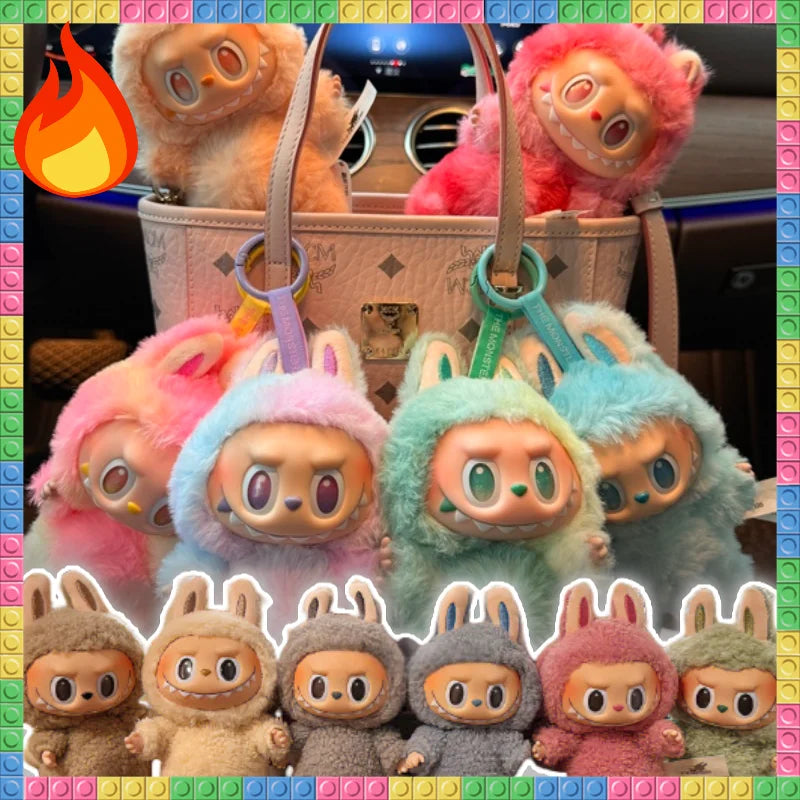 1:1 High Quality for La BuBu Blind Box Series PVC for La BuBu Macaron Pendant Doll Monster Keychain Birthday Christmas Gift