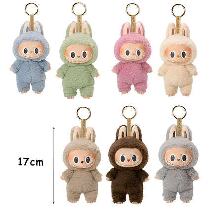 1:1 High Quality for La BuBu Blind Box Series PVC for La BuBu Macaron Pendant Doll Monster Keychain Birthday Christmas Gift