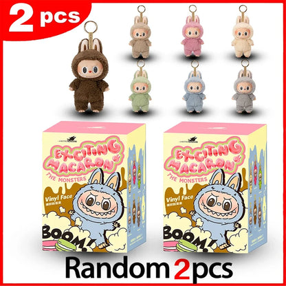1:1 High Quality for La BuBu Blind Box Series PVC for La BuBu Macaron Pendant Doll Monster Keychain Birthday Christmas Gift