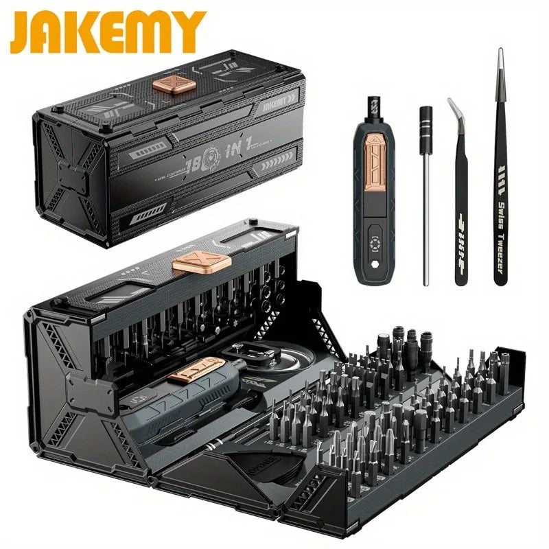180 in 1 Precision Multifunctional Screwdriver Set, Magnetic Phillips Bits, Mobile iPhone &amp; PC &amp; Glasses Manual Repair Tool Kit