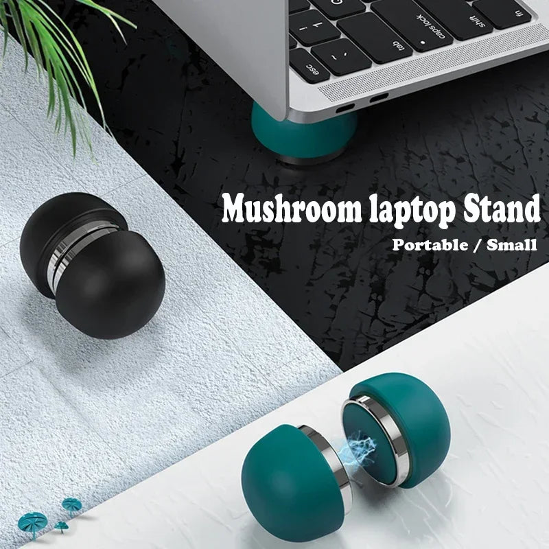 Mini Magnetic Laptop Stand Notebook Accessories Laptop Mushroom Holder Foldable Cooler Stand for Macbook Pro Air Support Bracket