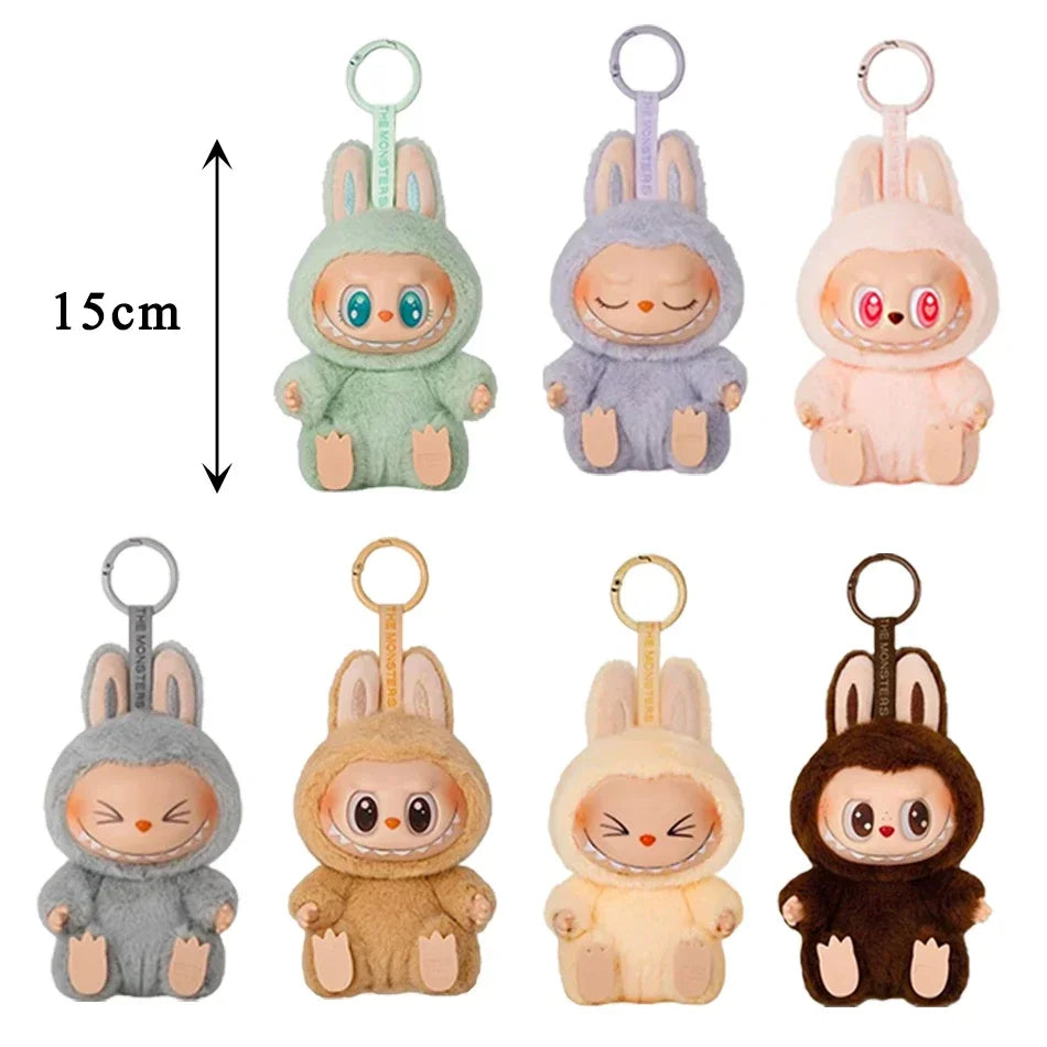 1:1 High Quality for La BuBu Blind Box Series PVC for La BuBu Macaron Pendant Doll Monster Keychain Birthday Christmas Gift