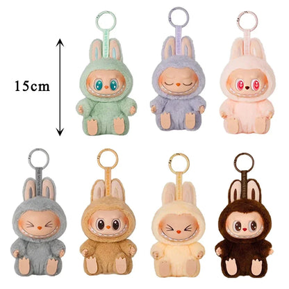 1:1 High Quality for La BuBu Blind Box Series PVC for La BuBu Macaron Pendant Doll Monster Keychain Birthday Christmas Gift