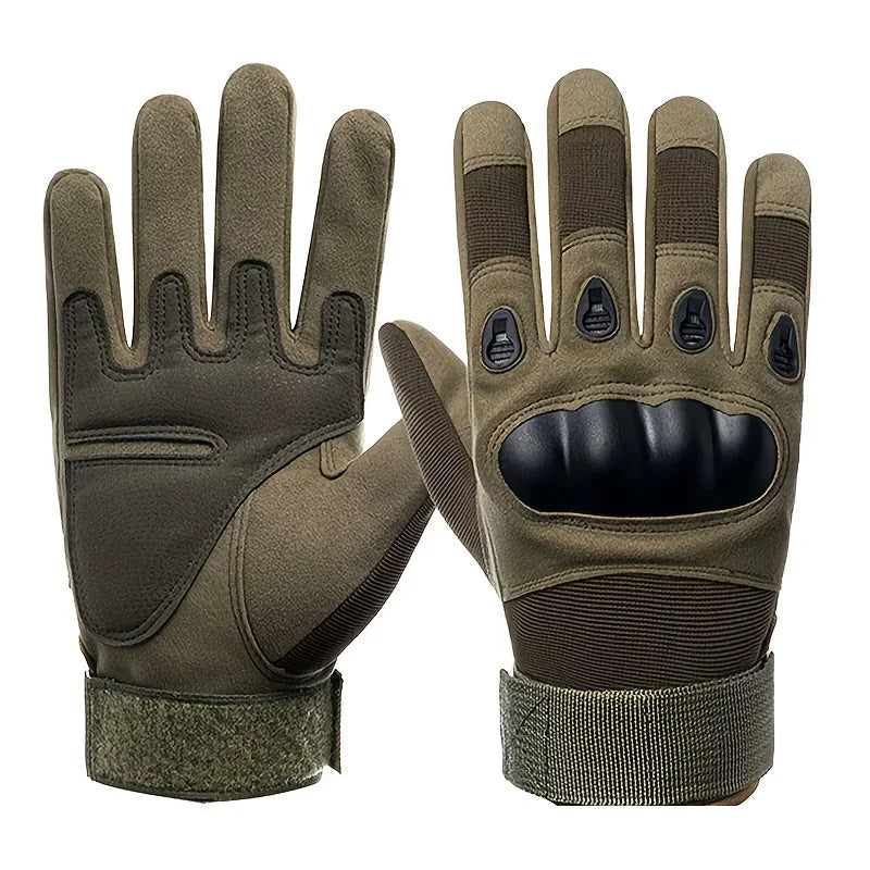 Tactical Military Gloves, Color Bullet Air Gun Shooting, Soldier Combat Anti Slip Bicycle All Finger Gloves, MEN&