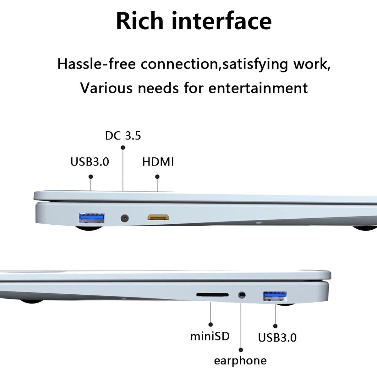 15.6&quot; Windows 11 Pro Laptop with 16GB RAM 512GB SSD, Intel Celeron Processor and Backlit Keyboard