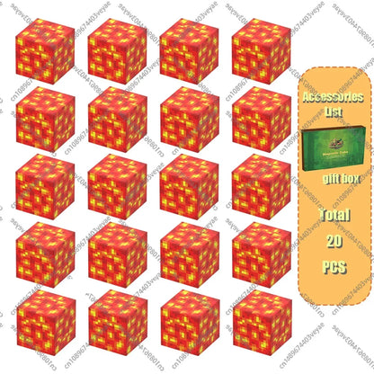 Magnetic Building Blocks Mine World Magnet Cube Set for Boy Girl Kid Age 3+ DIY Model Children Stem Montessori Sensory Toys Gift