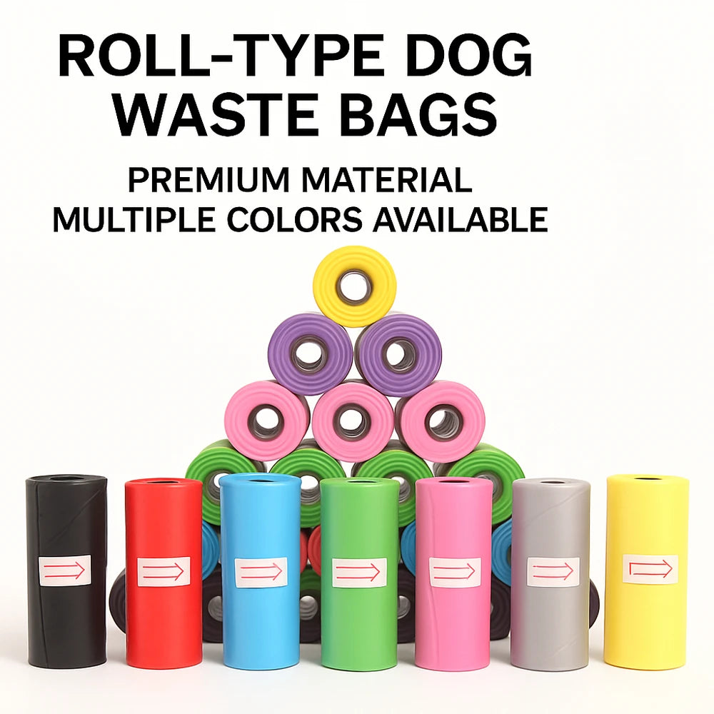 Dog Poop Bag Outdoor Cleaning Poop Bag Outdoor Clean Pets Supplies for Dog 15Bags/Roll Refill Garbage Bag Pet Supplies