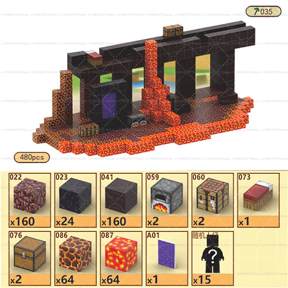 Magnetic Building Blocks Toy Build Mine Magnet World Construction Set STEM Sensory Educational Christmas Gift
