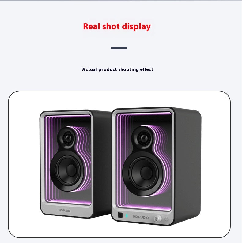 Monitor Speaker Bluetooth Computer Audio HIFI TV Audio Super Cool Light