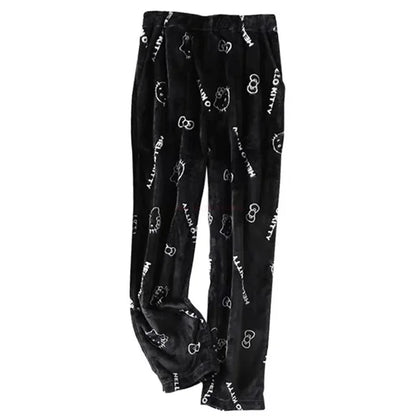 Y2K Hello Kitty Pajamas Pants Sanrio Anime Women&
