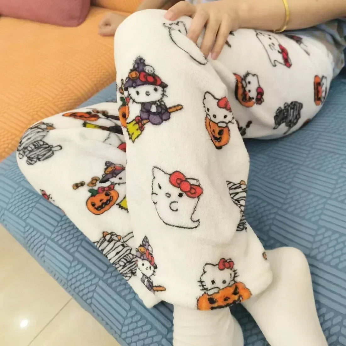 Y2K Hello Kitty Pajamas Pants Sanrio Anime Women&