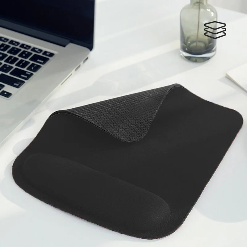 Coolcirc Black Mouse Pad Large Thickened Non Slip Learning And Office EVA Wrist Pad