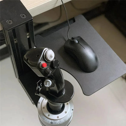 For THRUSTMASTER Hotas X56 VKB Flight Simulator Joystick Keyboard Mouse Tray Thickened Metal Mount Desk Holder Bracket