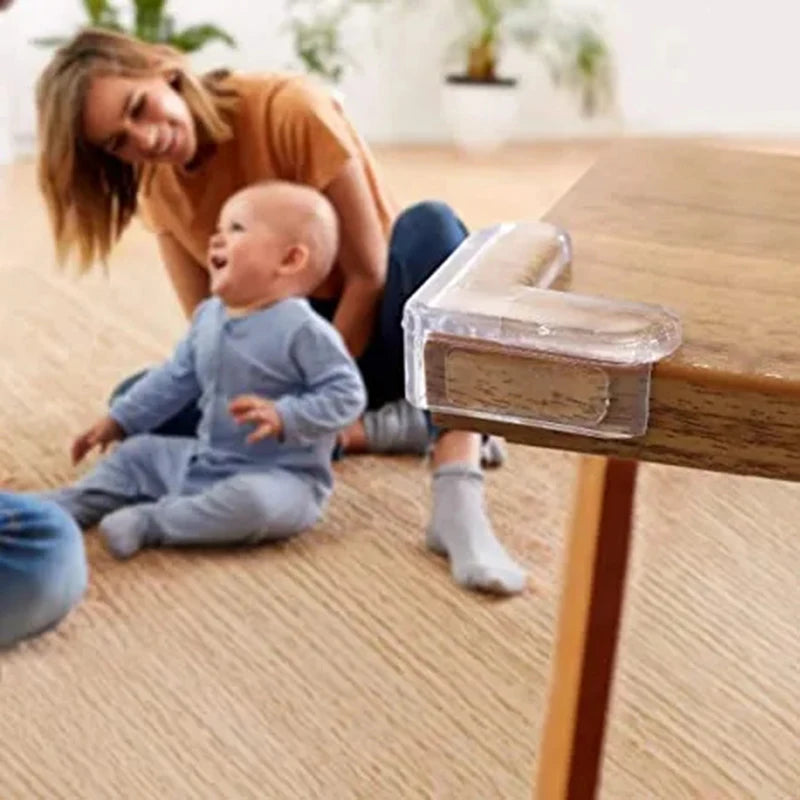 Baby Safety Silicone Table Corner Protector Furniture Edge Protection Cover Transparent Children Anti Collision Edge Guards