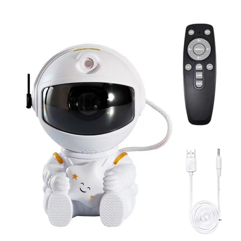 Astronaut LED Star Galaxies Projector Night Light Starry Sky Porjectors Lamp Bluetooth Speaker For Bedroom Room Decor Kids Gift