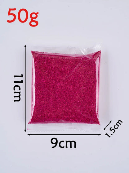 Colorful Sand Wax for DIY Candle Making – 50g Ice Flower &amp; Pearl Wax