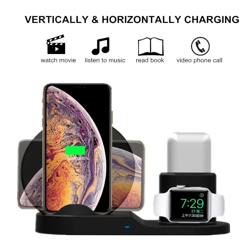 3-In-1 Wireless Charger Dock Station