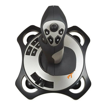 PXN-2113 USB Flight Vibration Simulator Gaming Controller Joystick Rocker 8 Direction Caps  For PC Windows