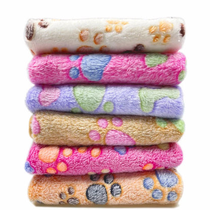 Flannel Pet Fleece Blanket – Soft Warm Bed Mat for Cats &amp; Dogs, Sofa Cushion