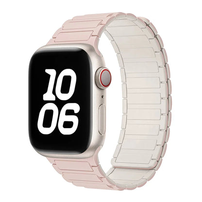 Silicone Strap for Apple Watch 46mm 42mm 49mm 44mm 40mm 45mm 41mm Magnetic Band for IWatch Ultra 2 Series 10 9 8 7 6 SE 5 4 3