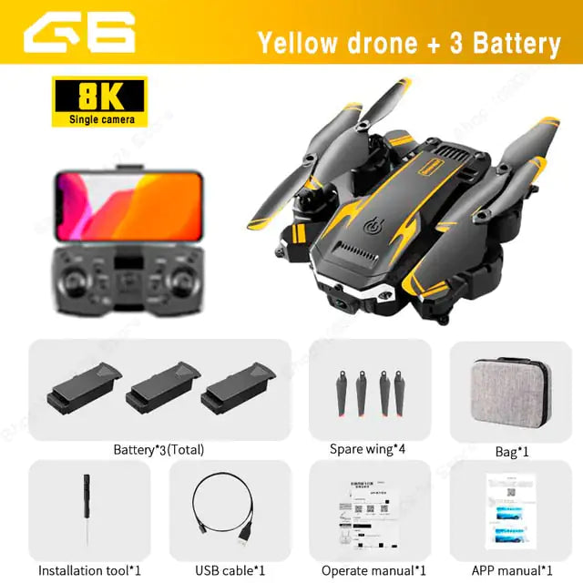 GPS Drone 8k Profesional HD Camera Obstacle Avoidance Aerial Photography Foldable Quadcopter